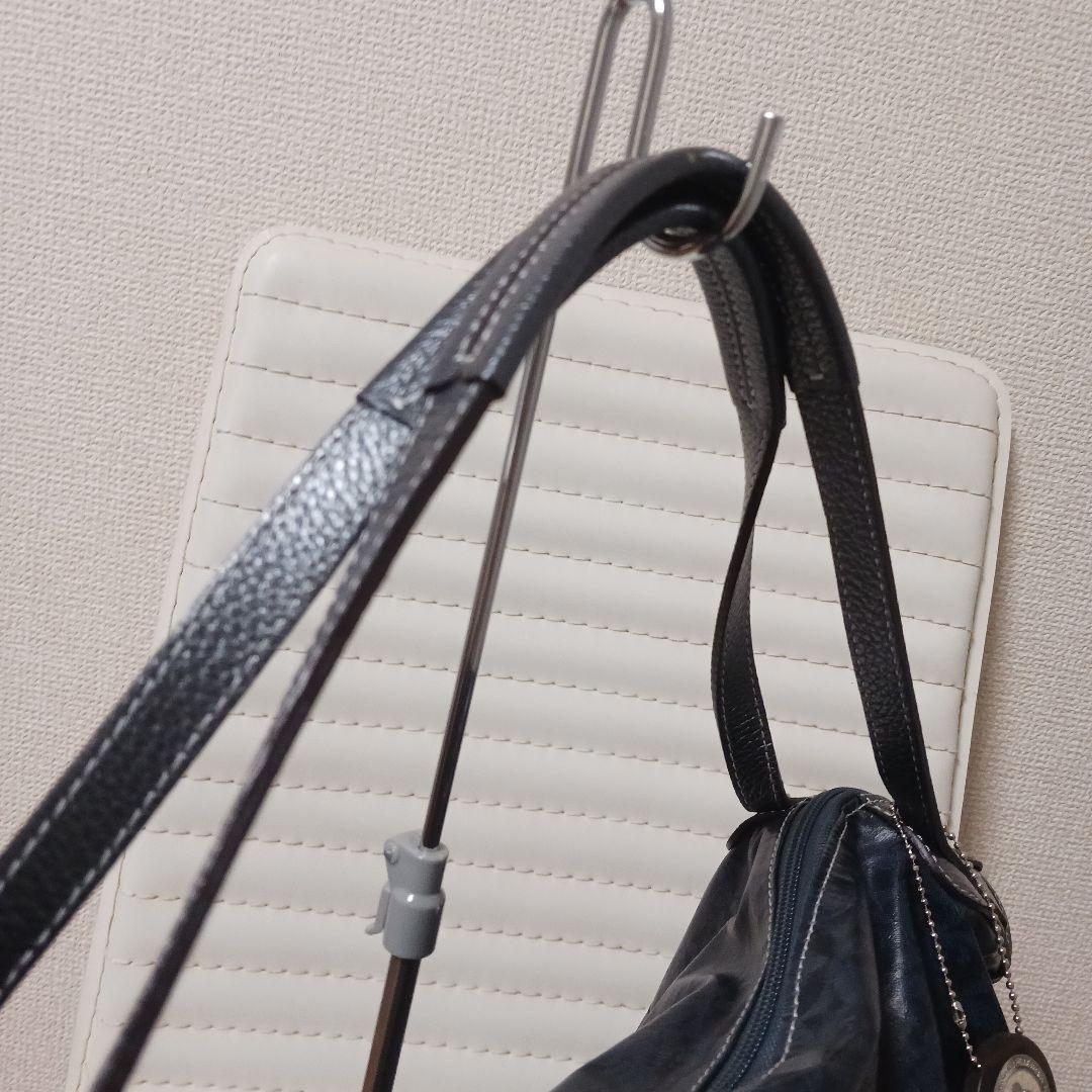 2458　ペレボルサ　ボストンバッグ　ネイビー　極美品