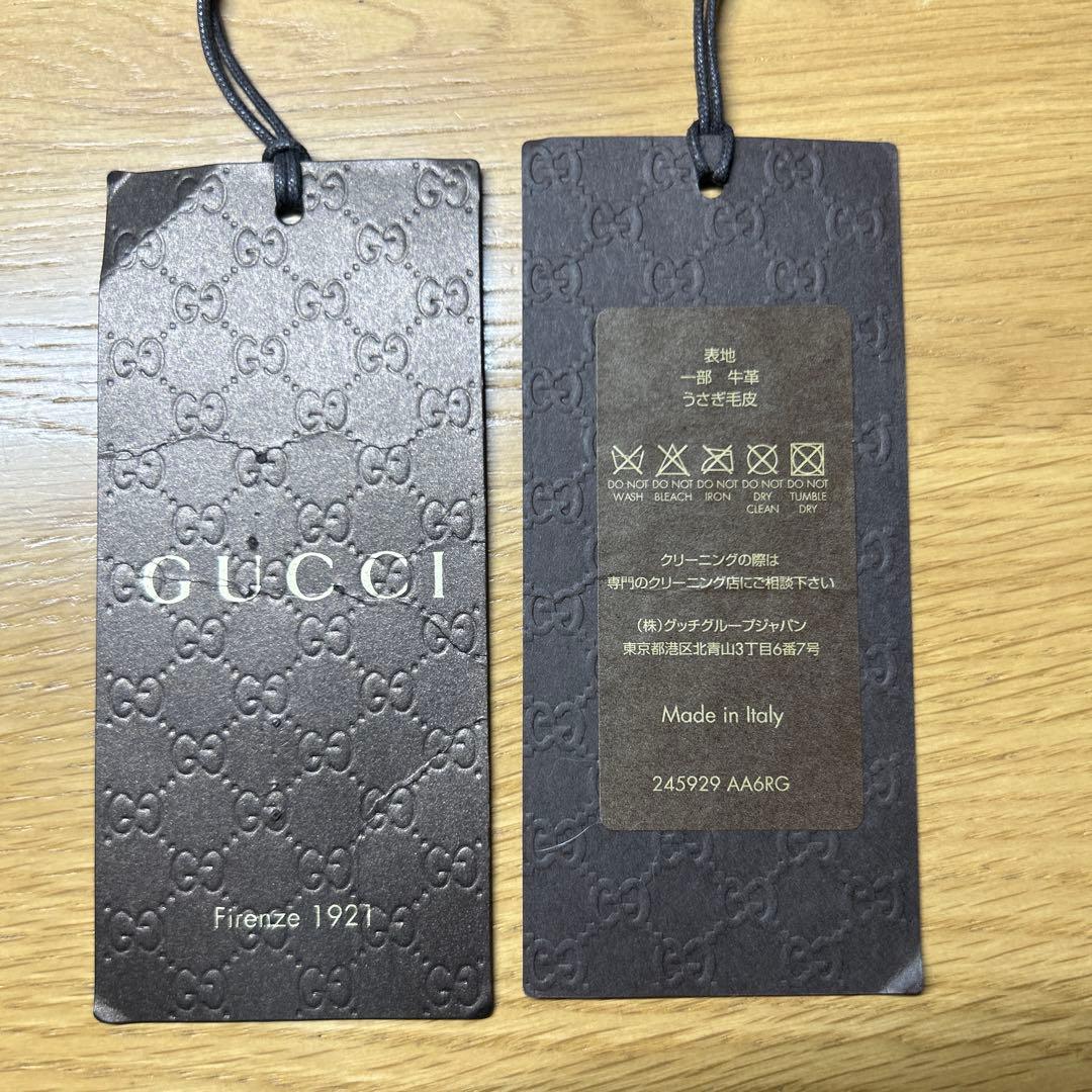 GUCCI ブラックファーイヤーマフ
