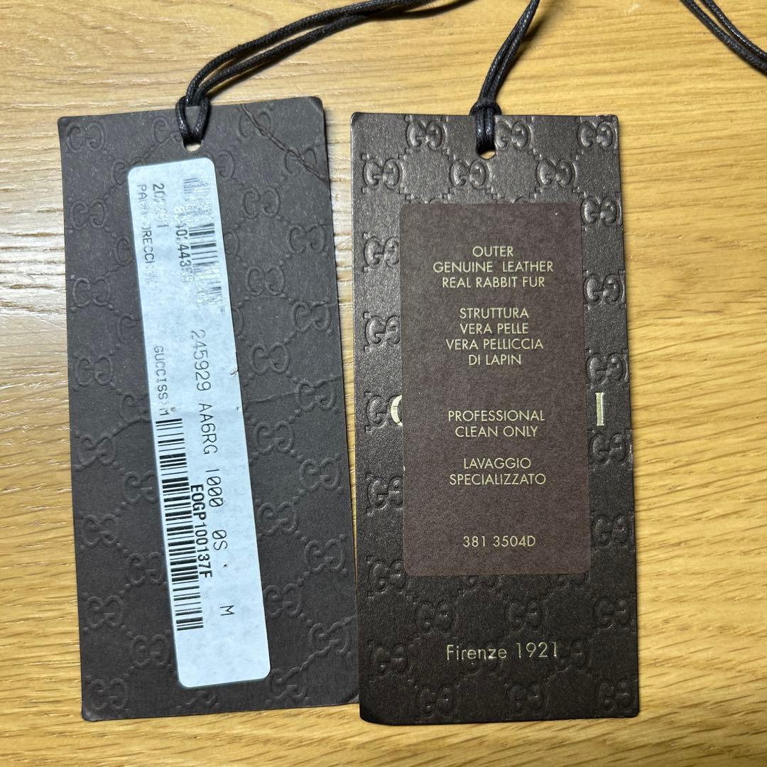 GUCCI ブラックファーイヤーマフ