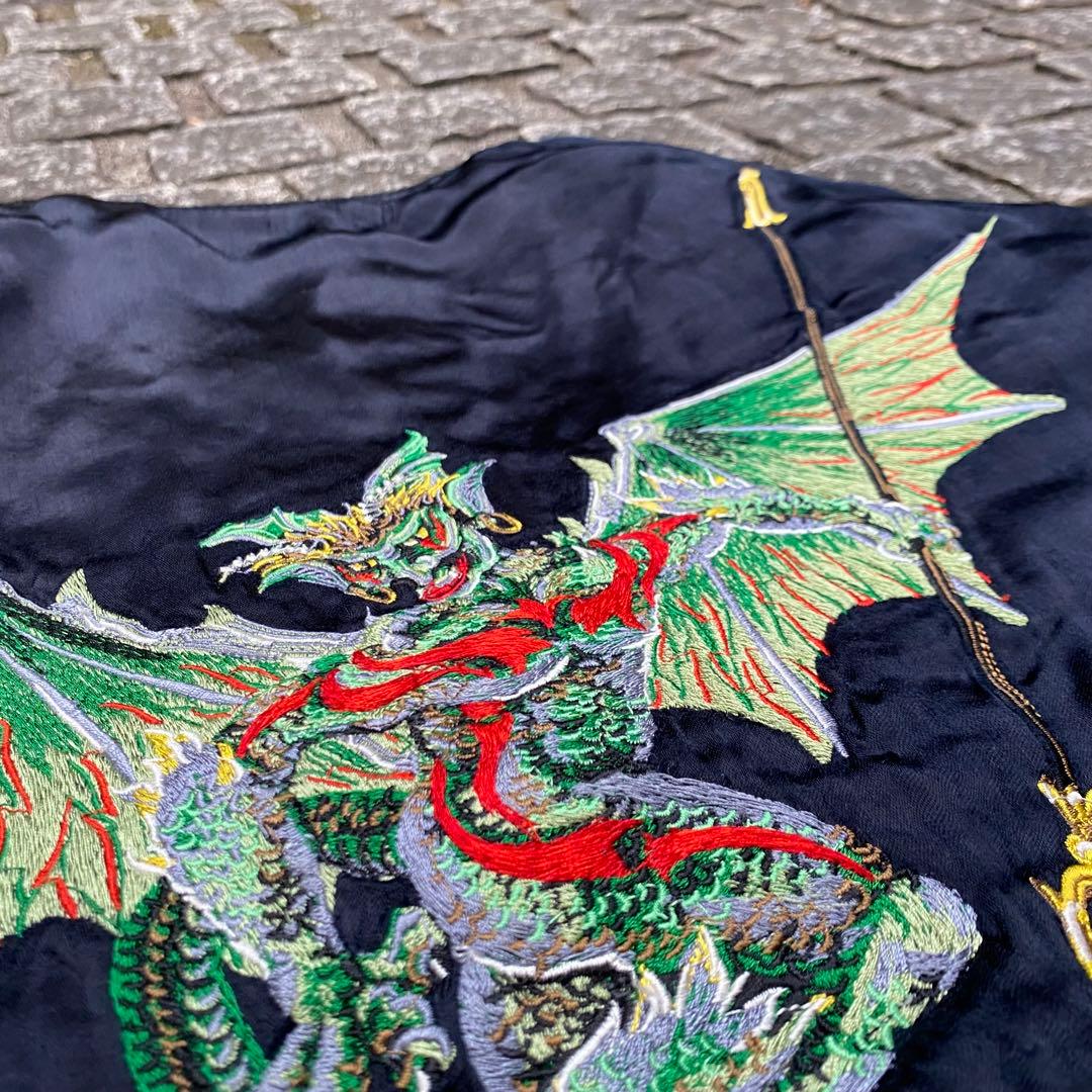 DENIME SHINS期 刺繍　リバーシブル　スカジャン 天使と悪魔