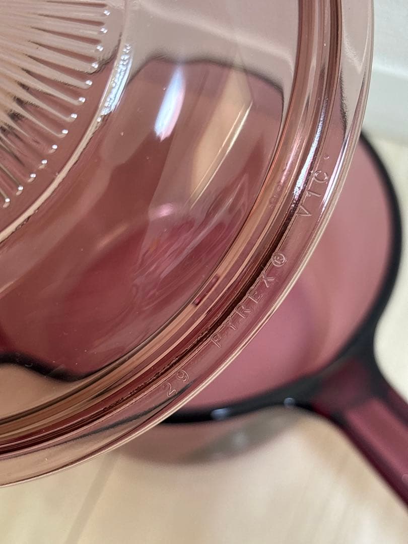 VISION ビジョン 昭和レトロ パイレックス USA　ガラス製　耐熱 片手鍋