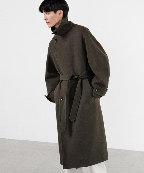 【完売品/S/即日発送】SMOOTH MELANGE WRAP COAT