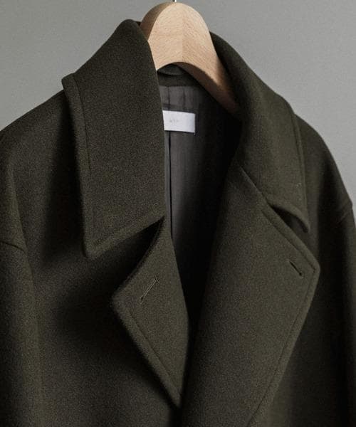 【完売品/S/即日発送】SMOOTH MELANGE WRAP COAT