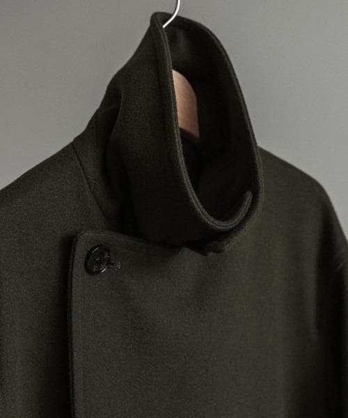 【完売品/S/即日発送】SMOOTH MELANGE WRAP COAT