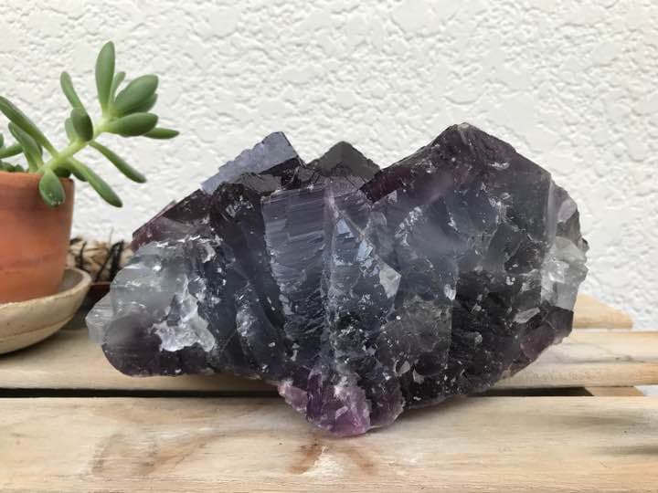 ★お値下げ中★ 特大！！5kg超フローライト原石　人気の蛍石　美品・レア物です♪