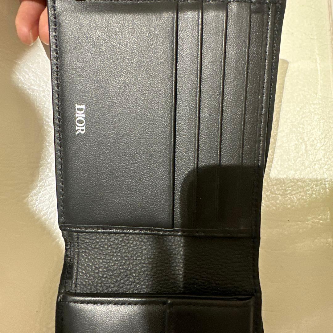 Dior ブラック 二つ折り財布箱付き