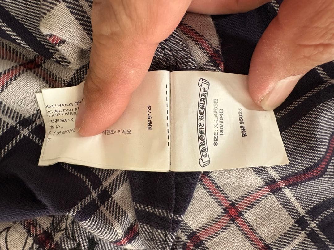 クロムハーツ　ネルシャツ　XL