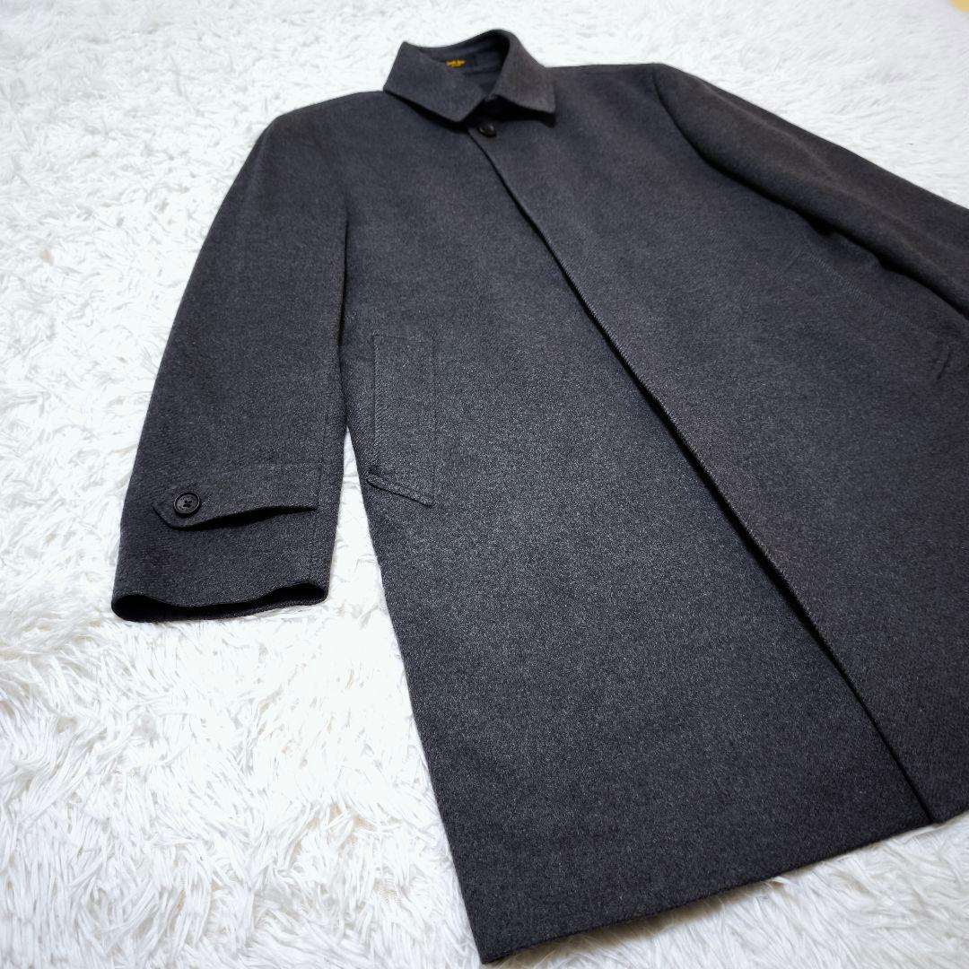 【未使用級】Savile Rowコロンボ カシミヤ100% ヘリンボーンコートL