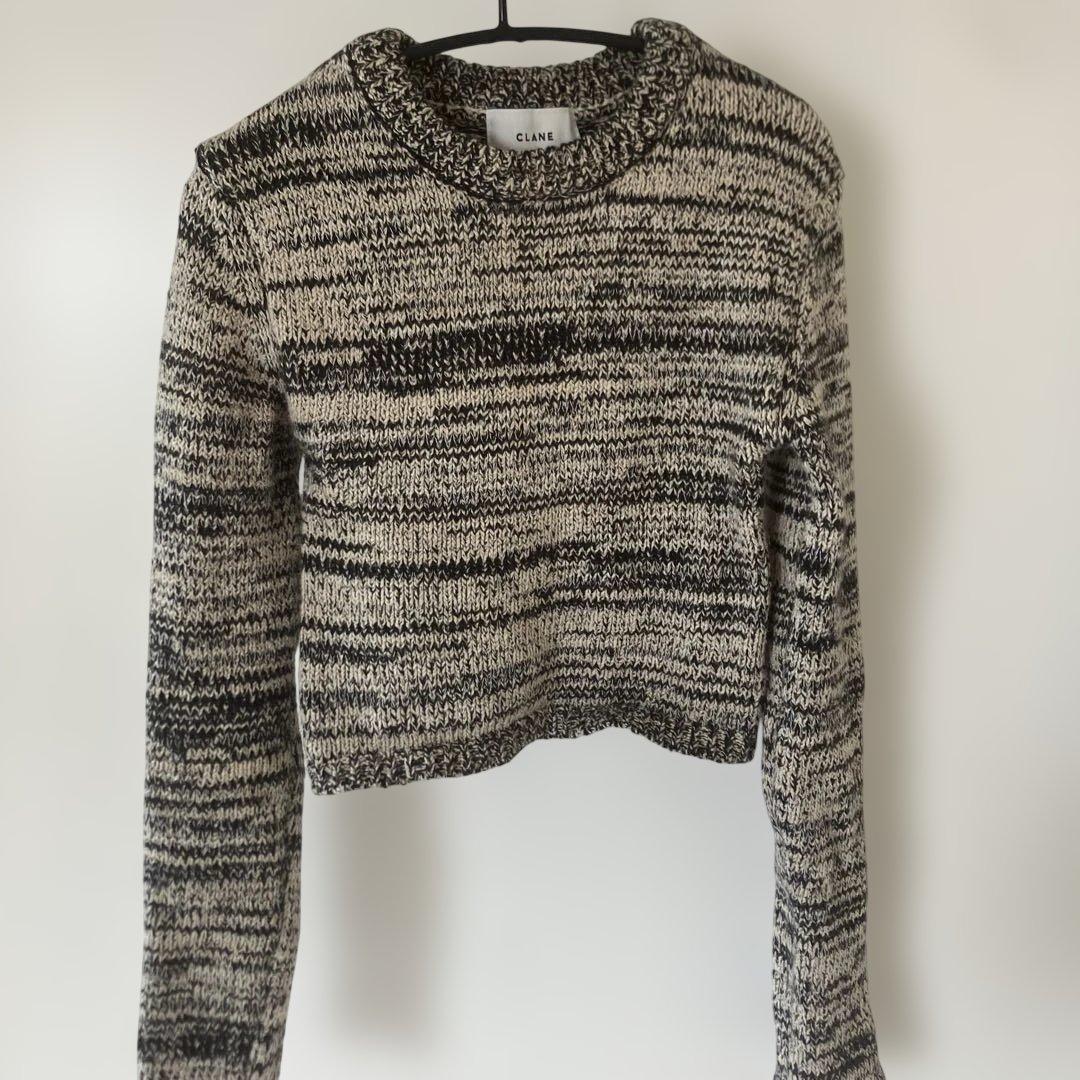 CLANE COTTON SHORT KNIT TOPS 正規品