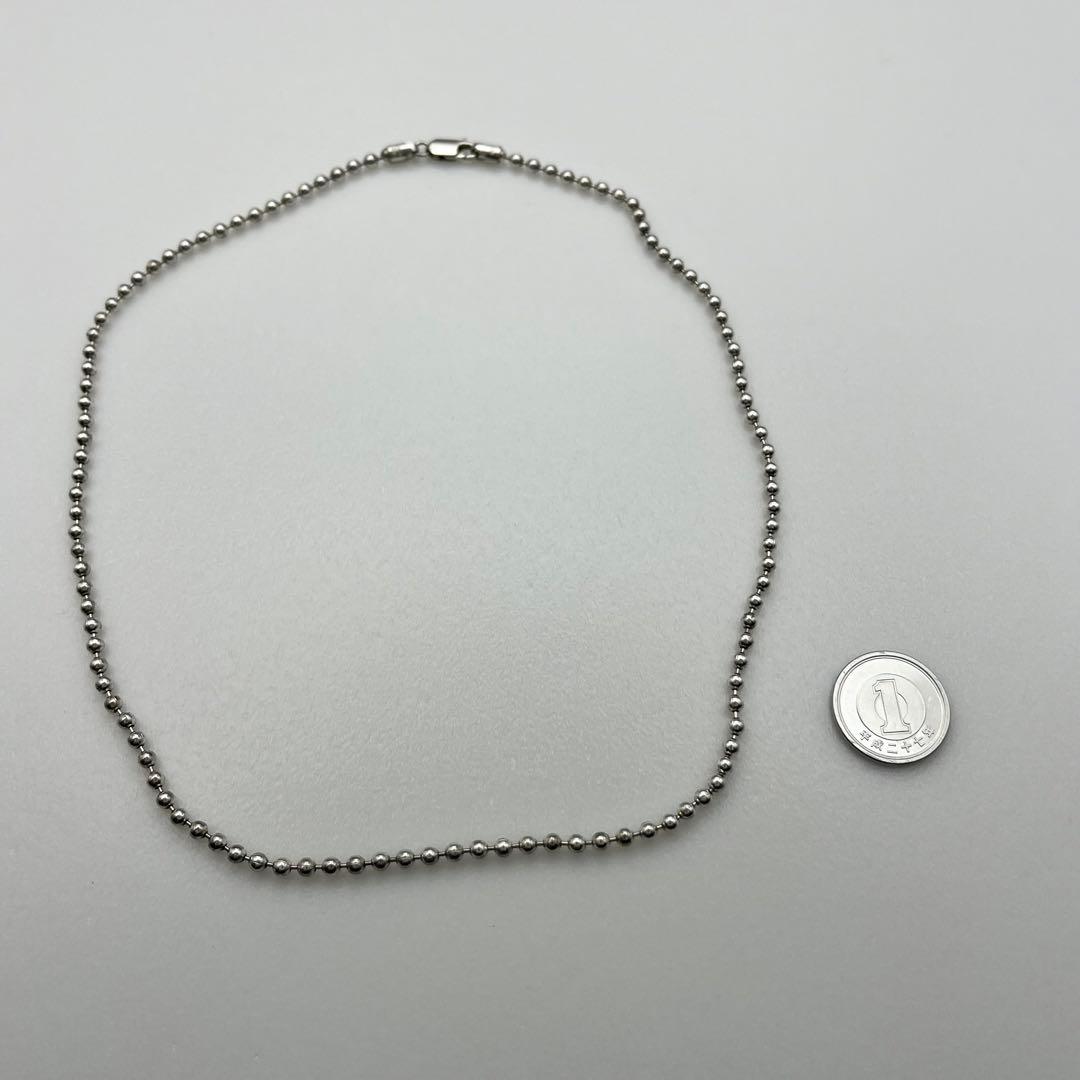 シルバー925 ボールチェーン ネックレス 45cm 3mm