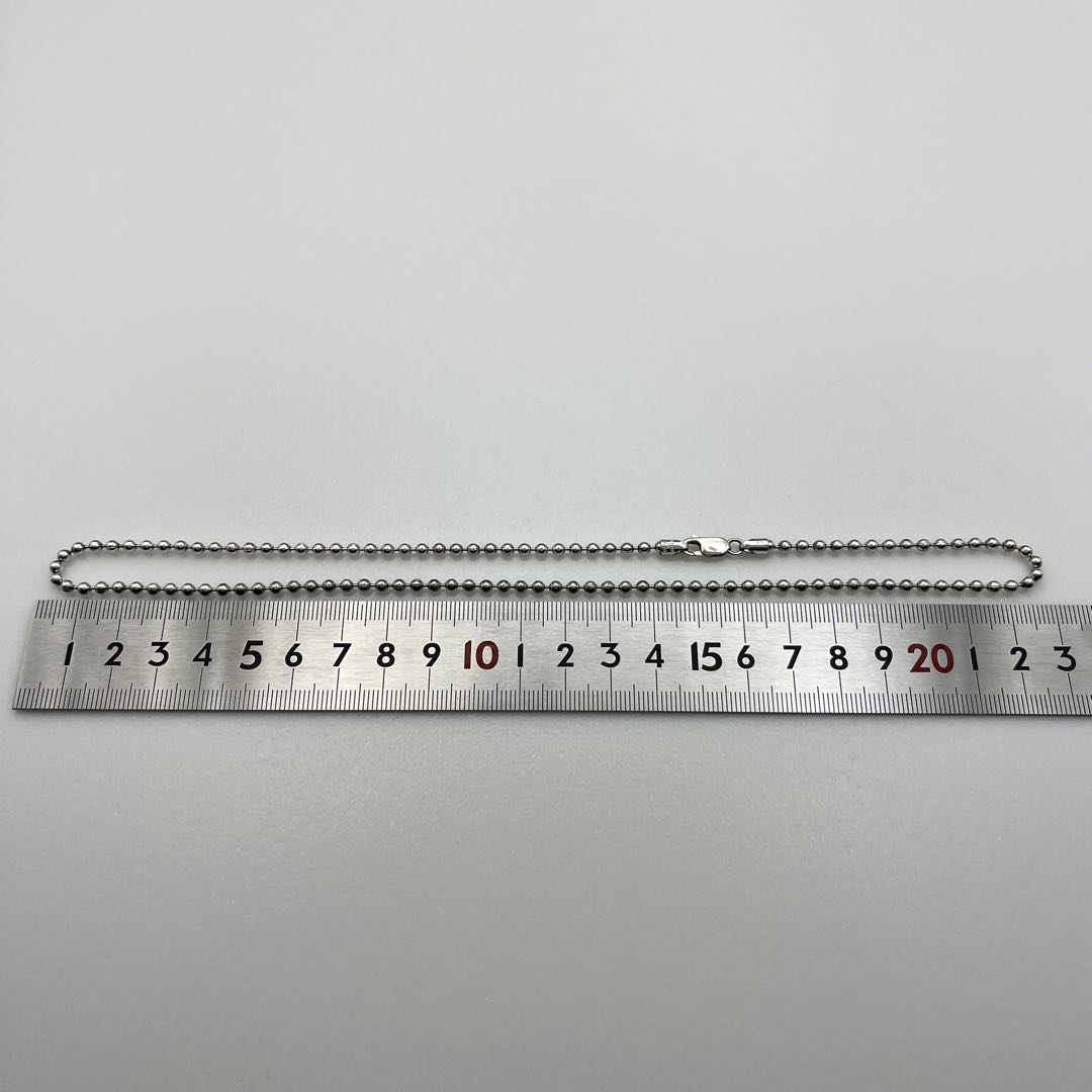 シルバー925 ボールチェーン ネックレス 45cm 3mm
