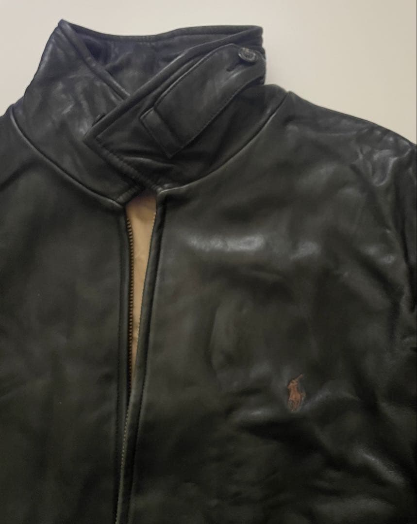 Polo by Ralph Lauren レザージャケット　LL ブラック
