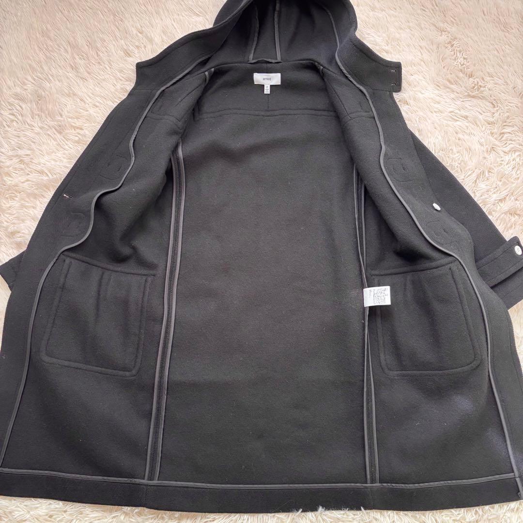 HYKE ハイク ダッフルコート サイズ 2 白トグル