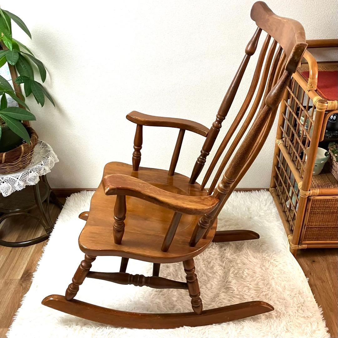 【希少 高級家具】SHIN LEE ロッキングチェア ヴィンテージ