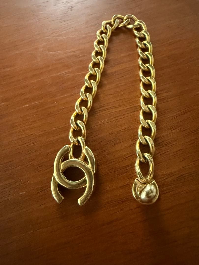 CHANEL ターンロック ココマーク チェーン ブレスレット ゴールド 96P