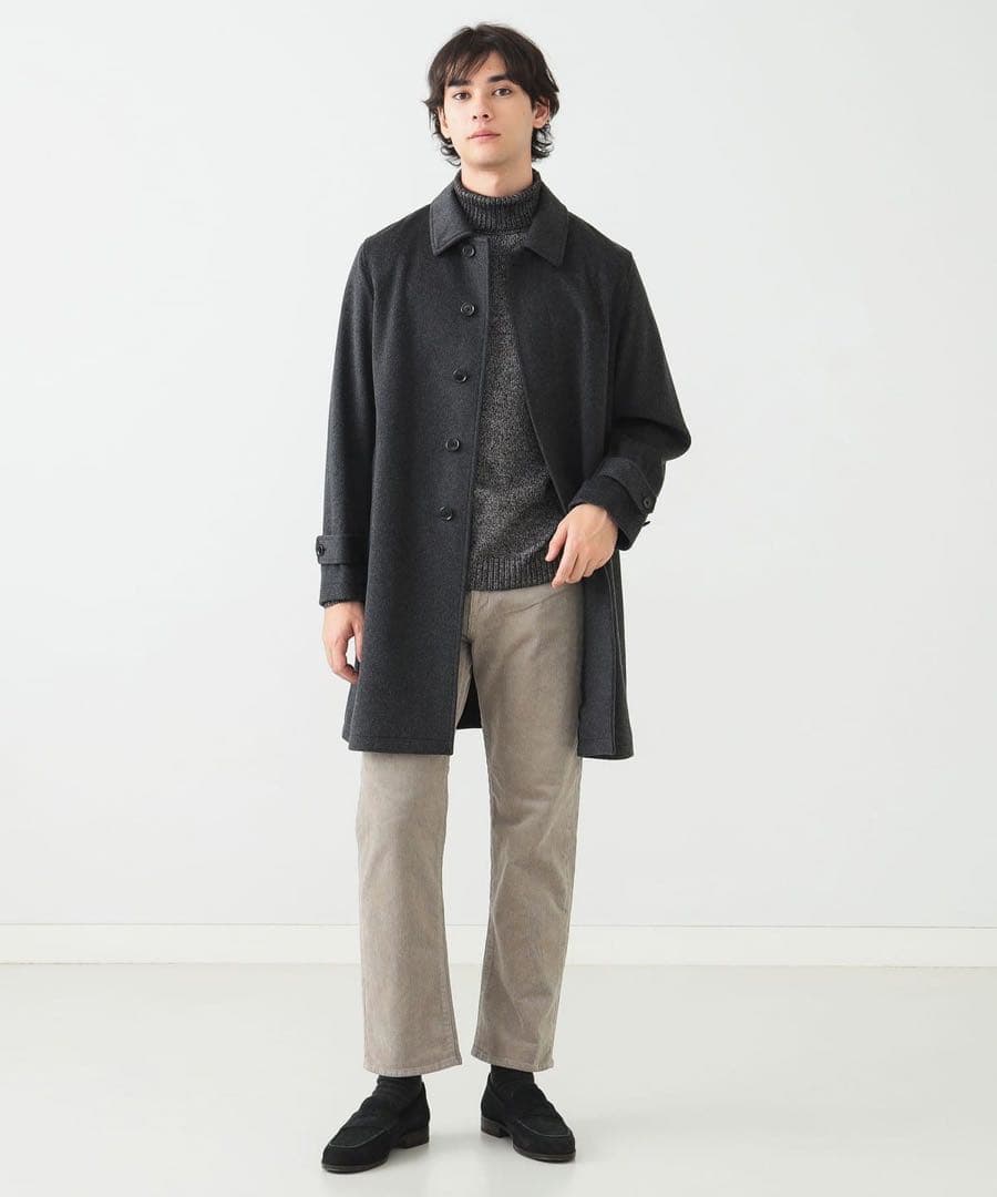 値下げ❗️ビームス BEAMS グレー ステンカラーコート サイズ50/XL