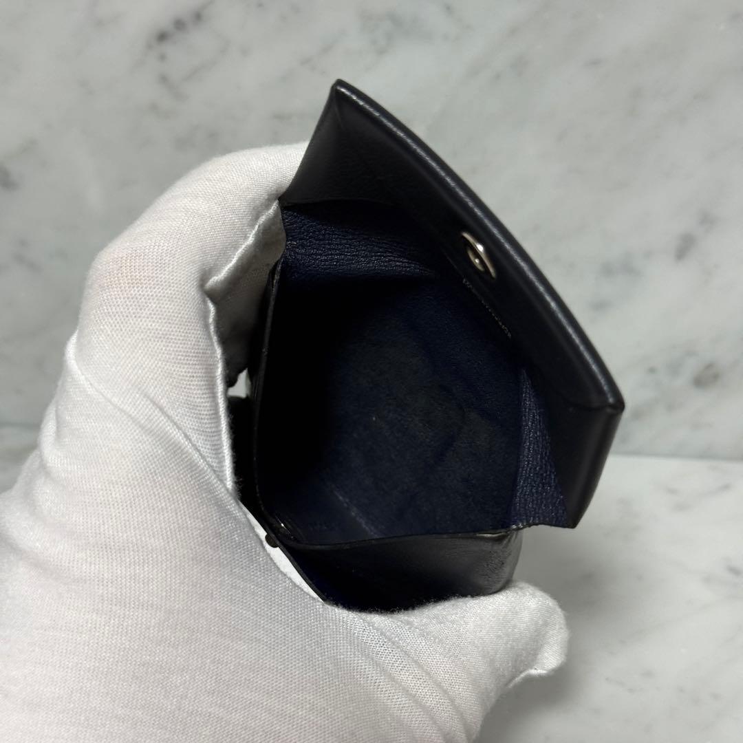 HERMES エルメス ケース バスティア ブラック 黒 ボックスカーフ