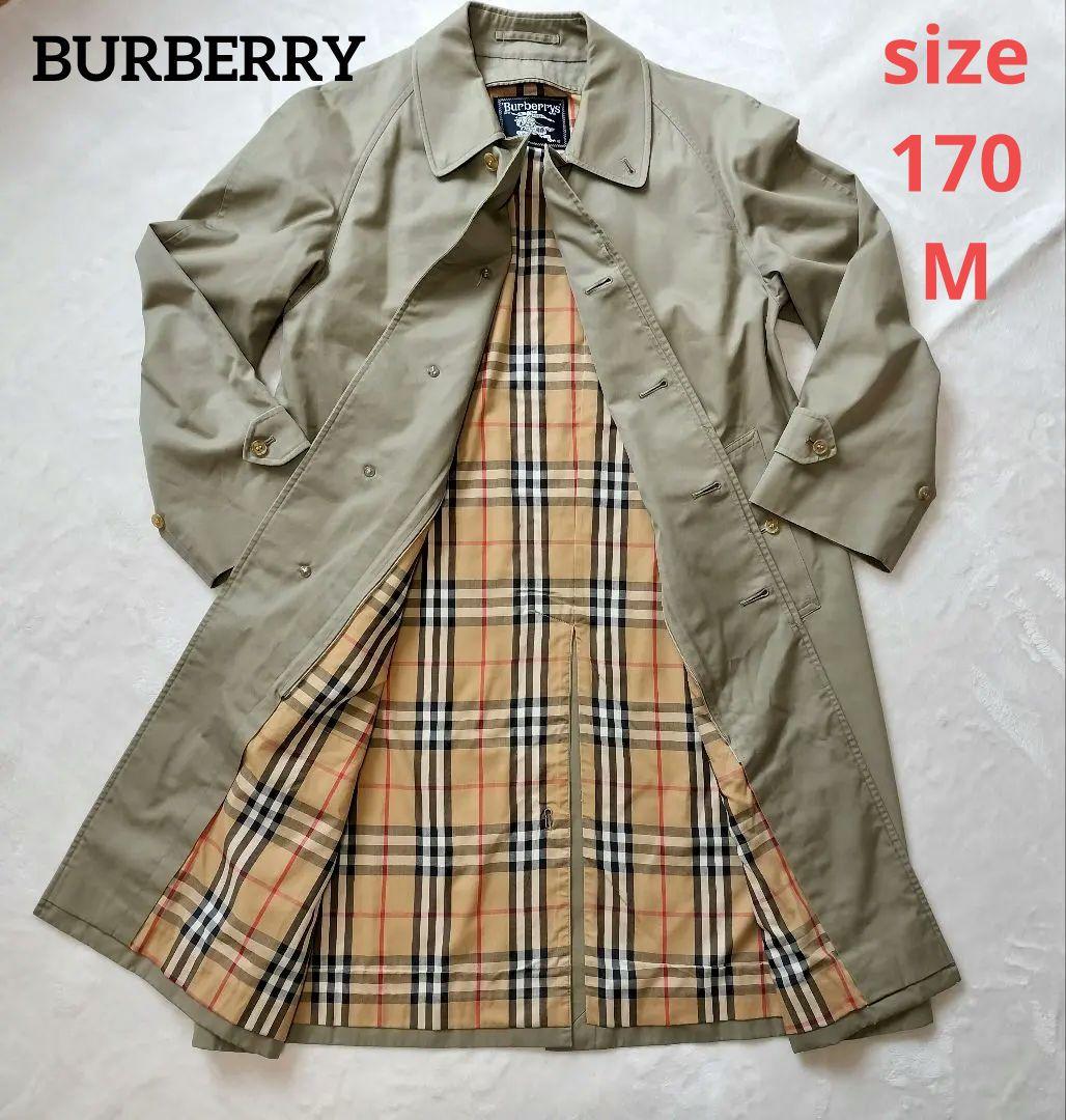 BURBERRYs ステンカラーコート　バルマカーンコート　ライナー付 カーキ