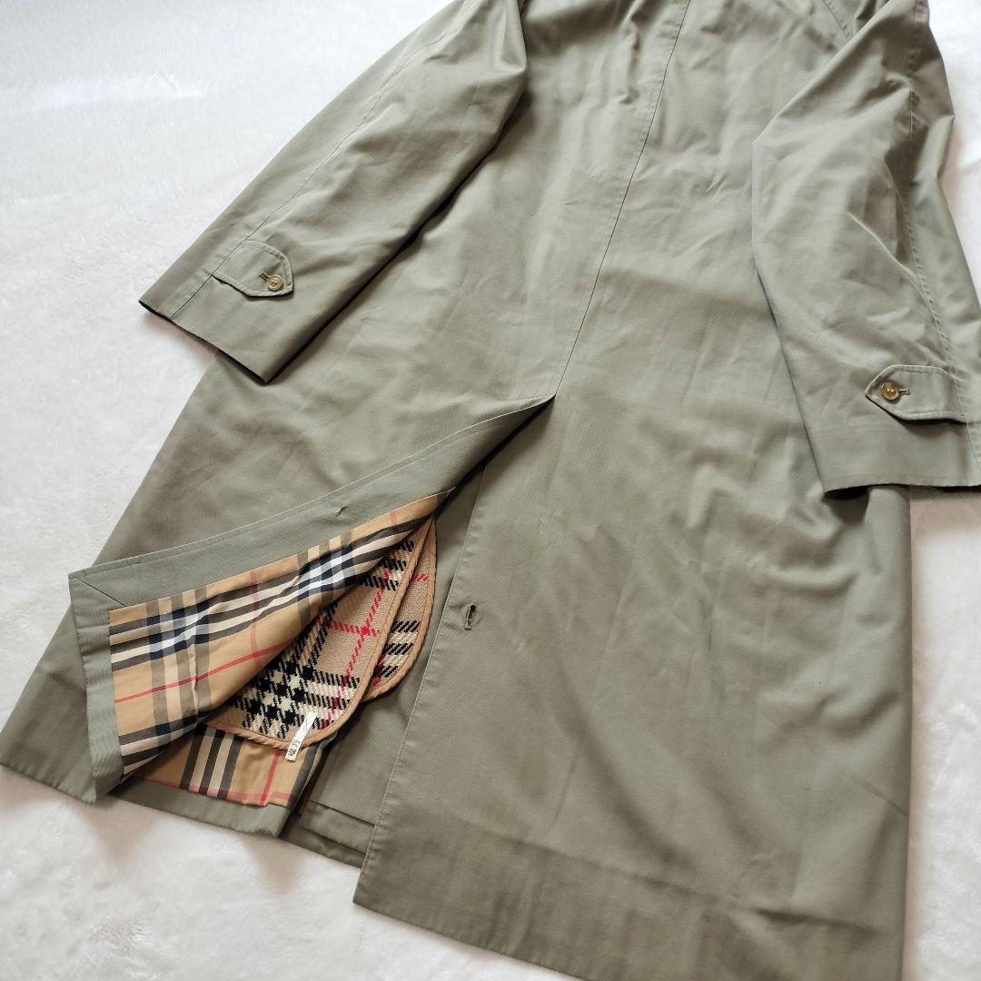 BURBERRYs ステンカラーコート　バルマカーンコート　ライナー付 カーキ