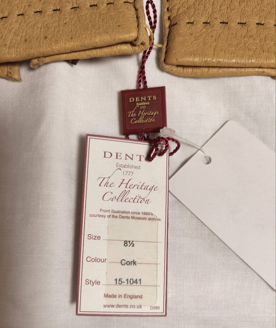 【新品未使用】DENTS ペッカリーグローブ（裏地なし） デンツ