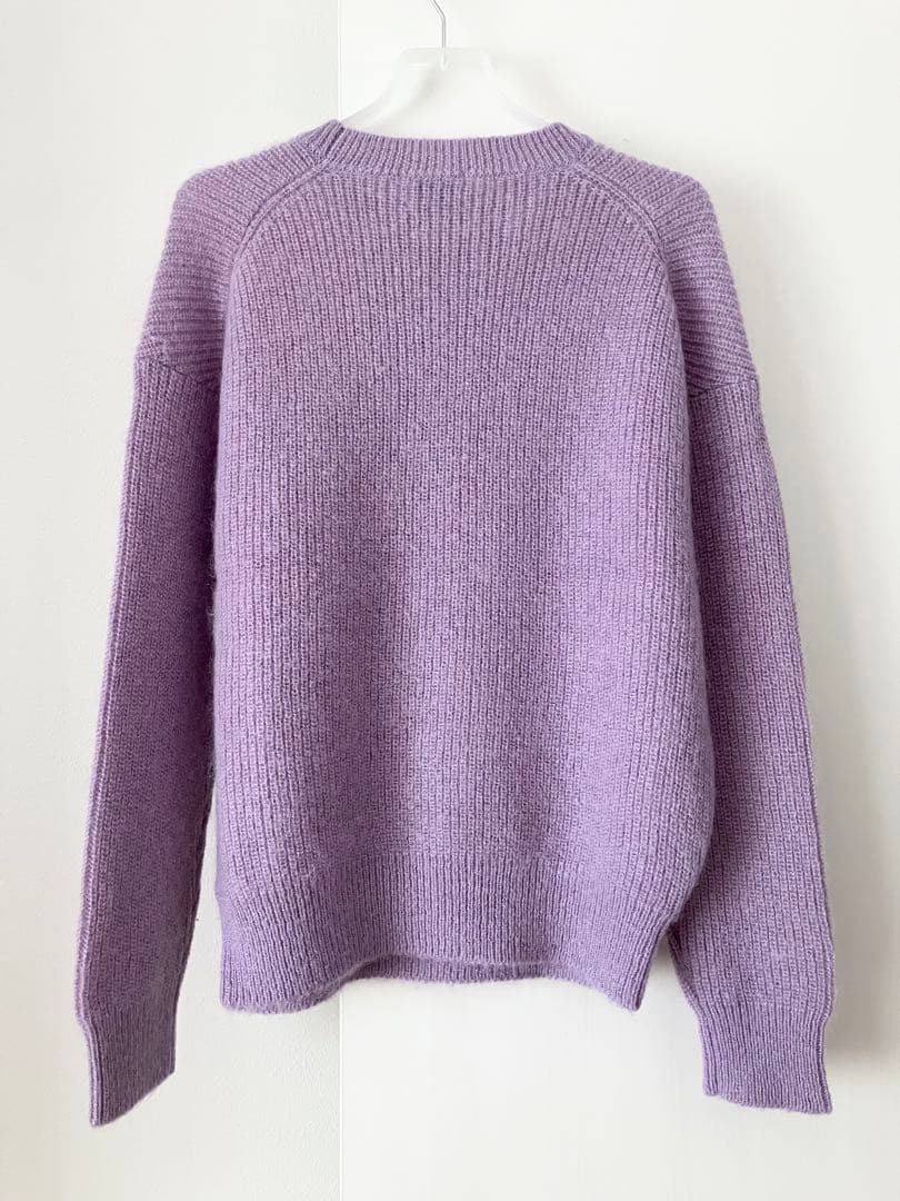 颯*様 united arrows アゼ　モヘア　クルーネックニット　purpl