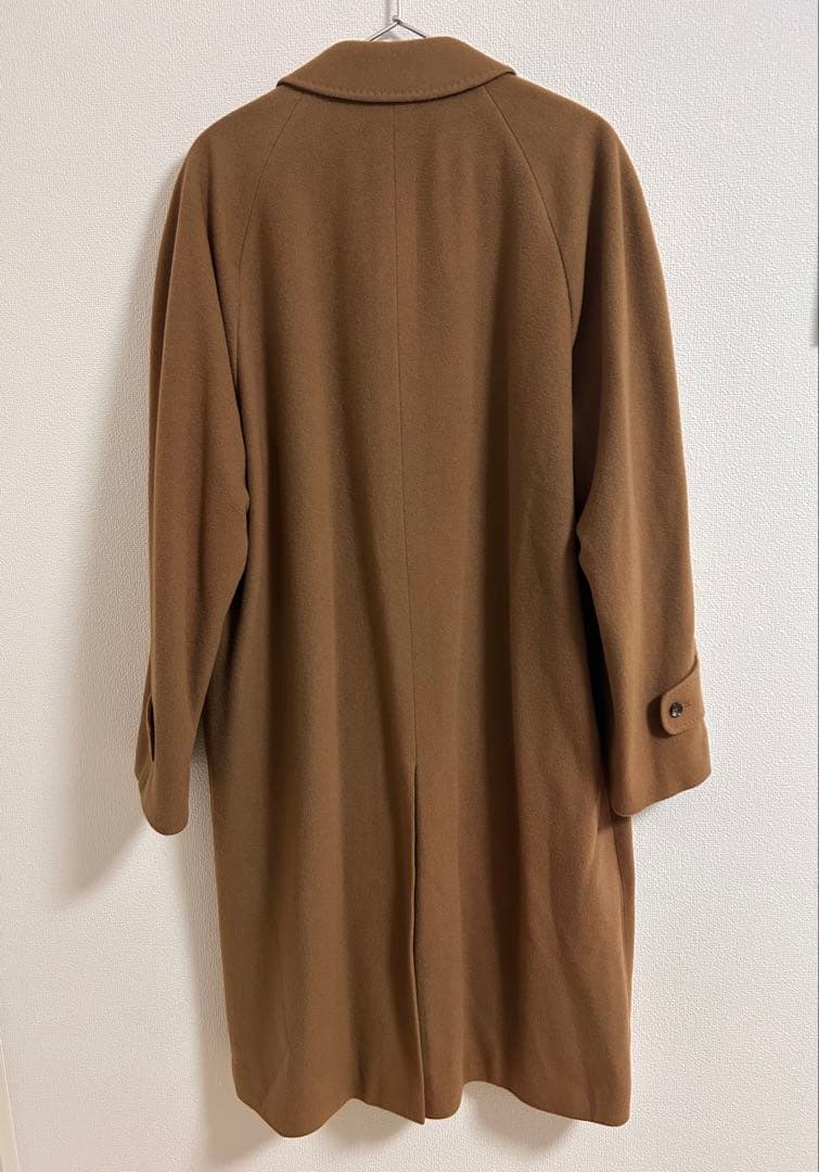 Cashmere カシミヤ100 日本製 ステンカラー ロングコート キャメル