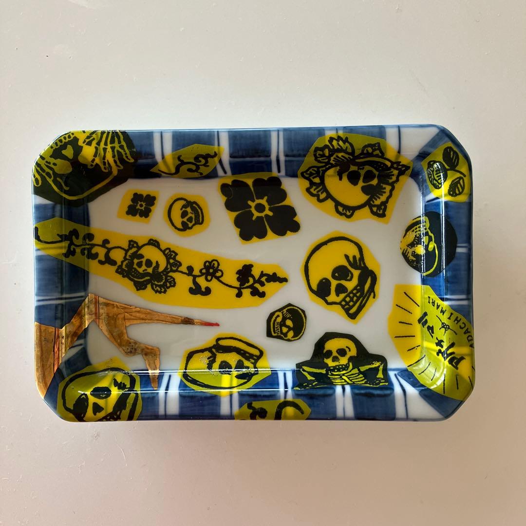 アダチマリ　ドクロ　小皿