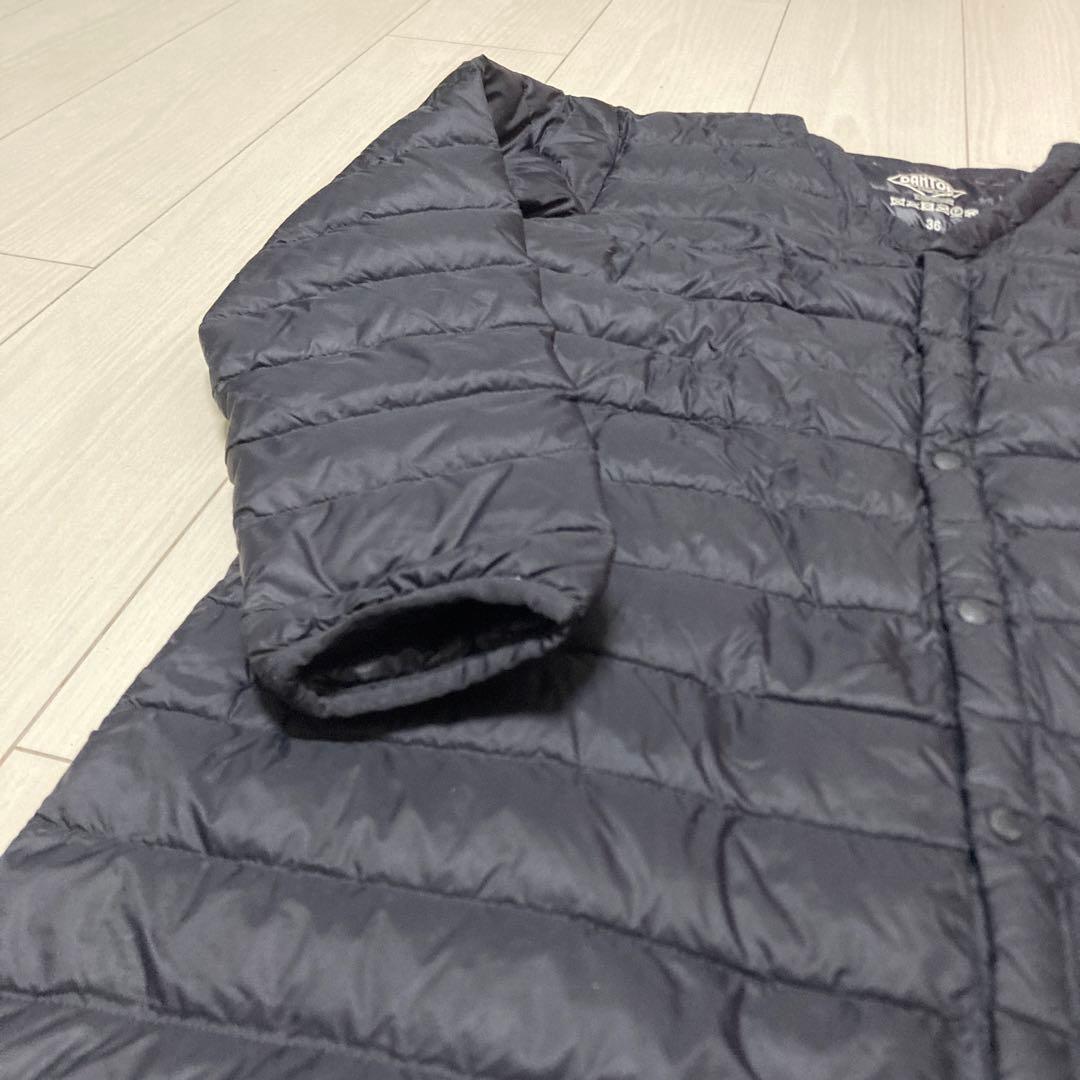 ダントン　インナーダウン コート　ダウンジャケット　36 ブラック