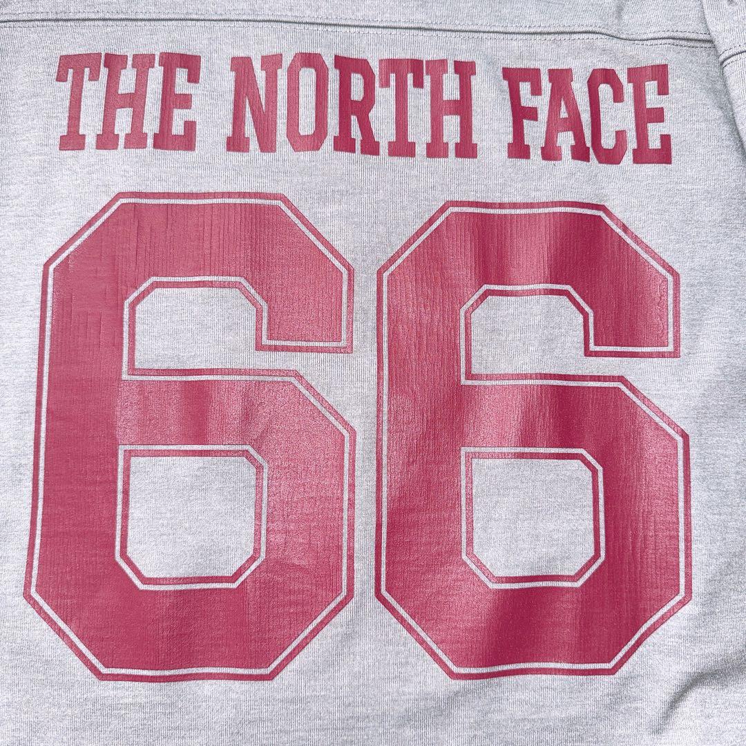 あっちゃん　THE NORTH FACEフットボールティー　ロンT グレー