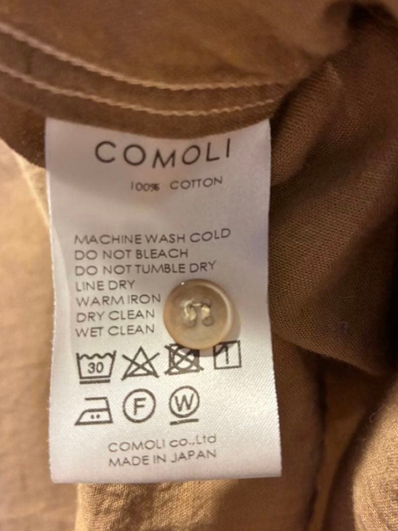 サイズ2 COMOLI 20SS ベタシャンプルオーバーシャツ