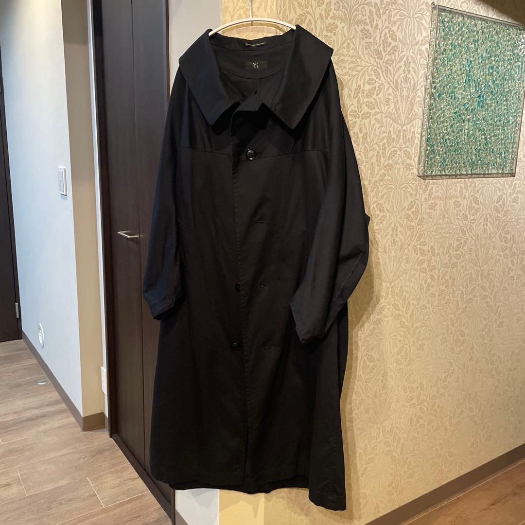 Y's コットンツイル　ロングケープコート