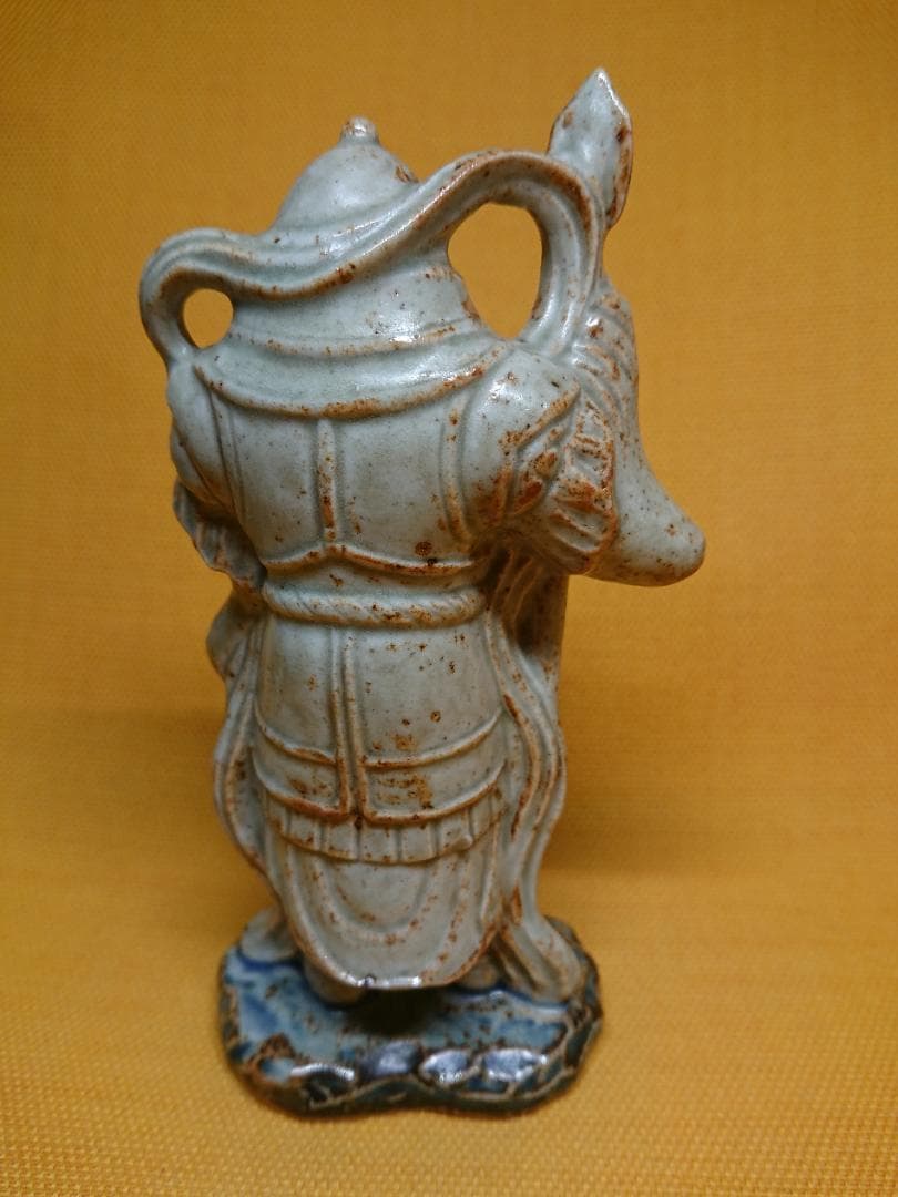 【美品】人形　陶器　仏教美術　仏像　置物　インテリア　工芸品　美術品　A1259