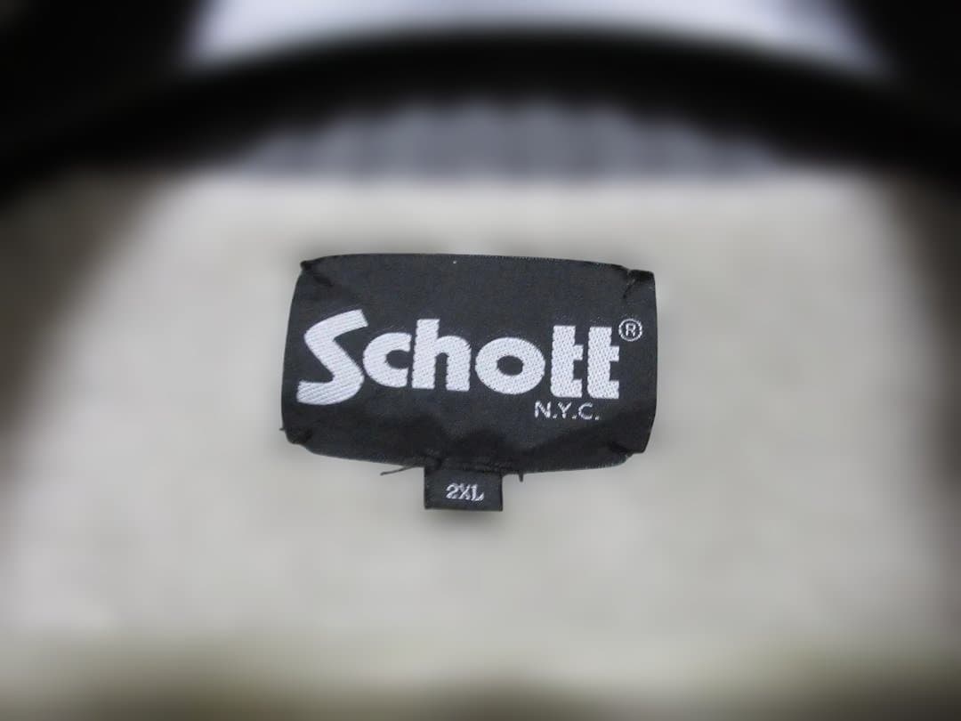 Schott SKULL　DS　KNIT　グレー　 2XL