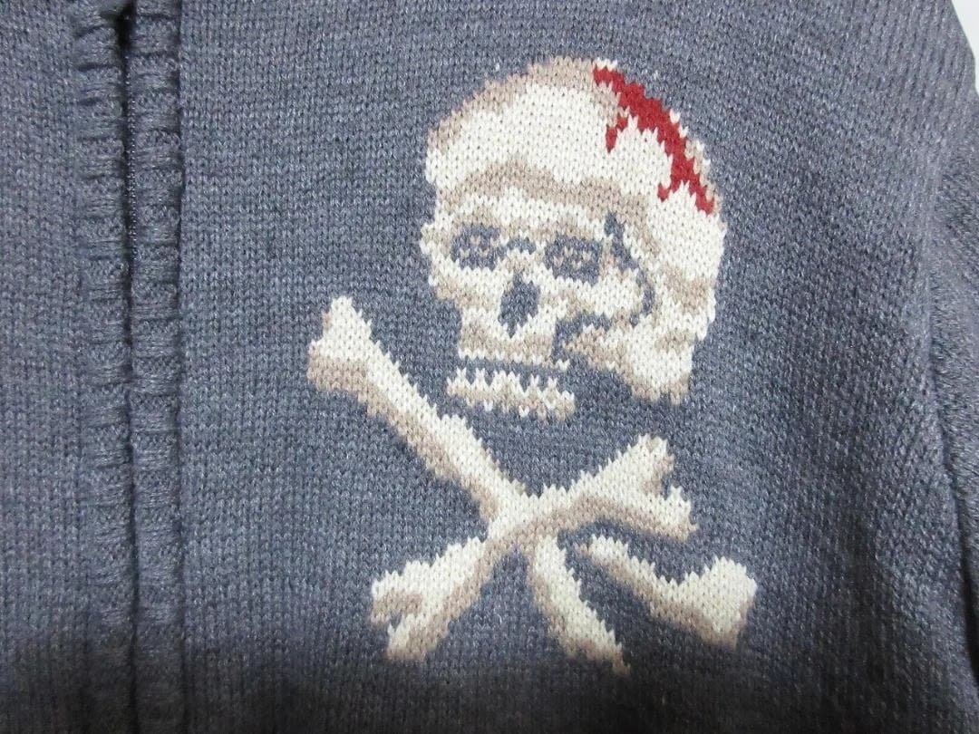 Schott SKULL　DS　KNIT　グレー　 2XL