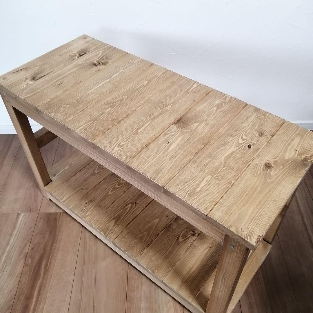 ハンドメイド シェルフベンチ