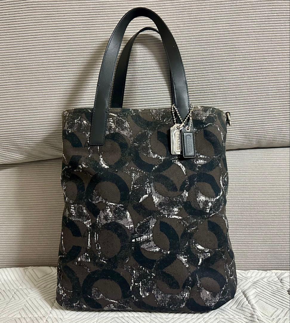coach トートバッグ ブリーカー レガシー リバーシブル レザー黒