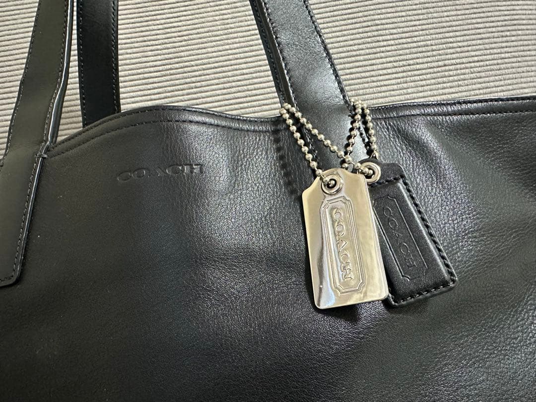 coach トートバッグ ブリーカー レガシー リバーシブル レザー黒