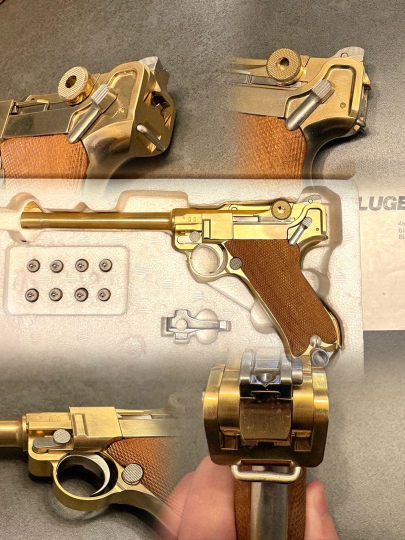 【希少】マルシン　金属製　ルガーP-08 6インチ　モデルガン