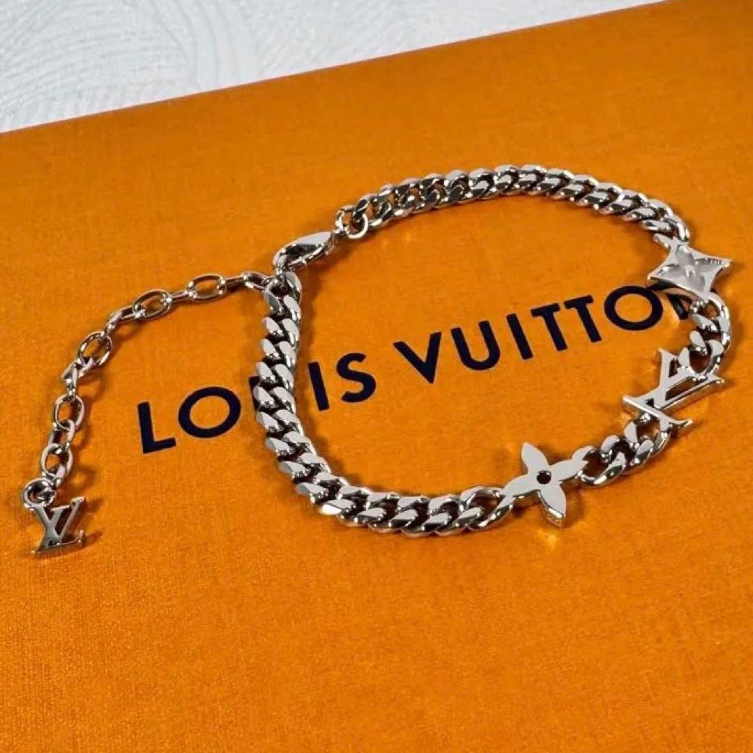 LOUIS VUITTON ブレスレット　ブラスレ　ロウ　チェーン　モノグラム