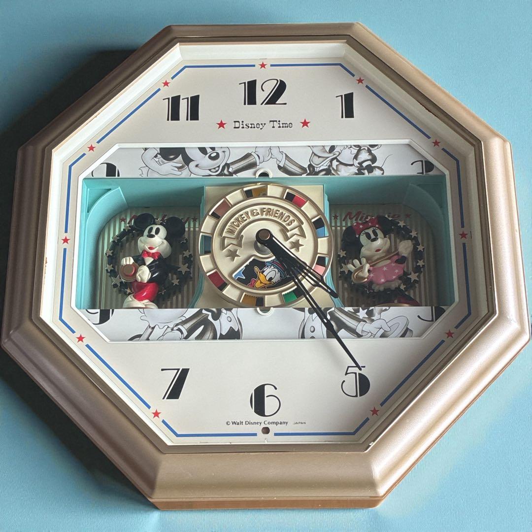 セイコー Disney Time FW695G 掛時計 カラクリ時計 八角形