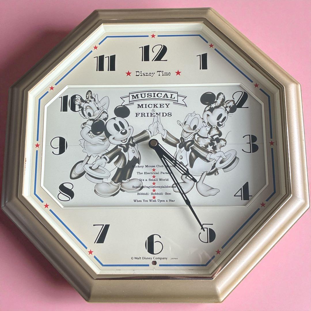 セイコー Disney Time FW695G 掛時計 カラクリ時計 八角形