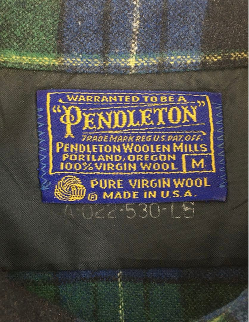 買*毒様 70s USA製 Pendleton ブルー ボックスウール ボードシ