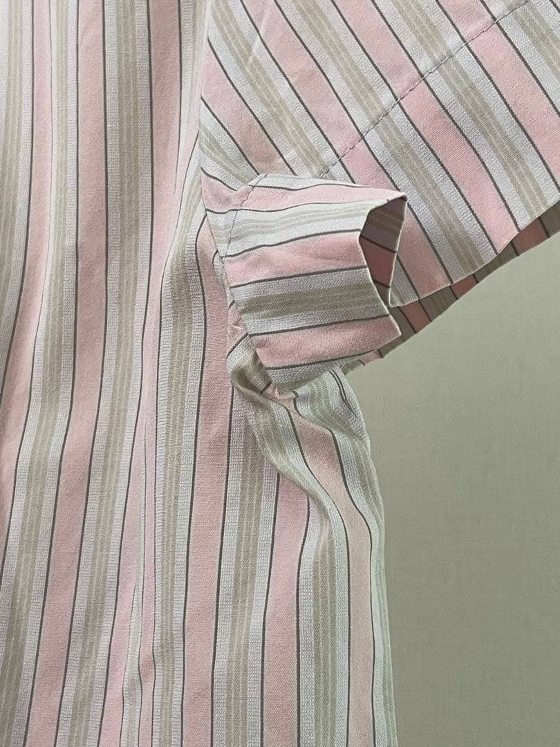 Vivienne Westwood ストライプ柄 半袖シャツ ピンク グレー