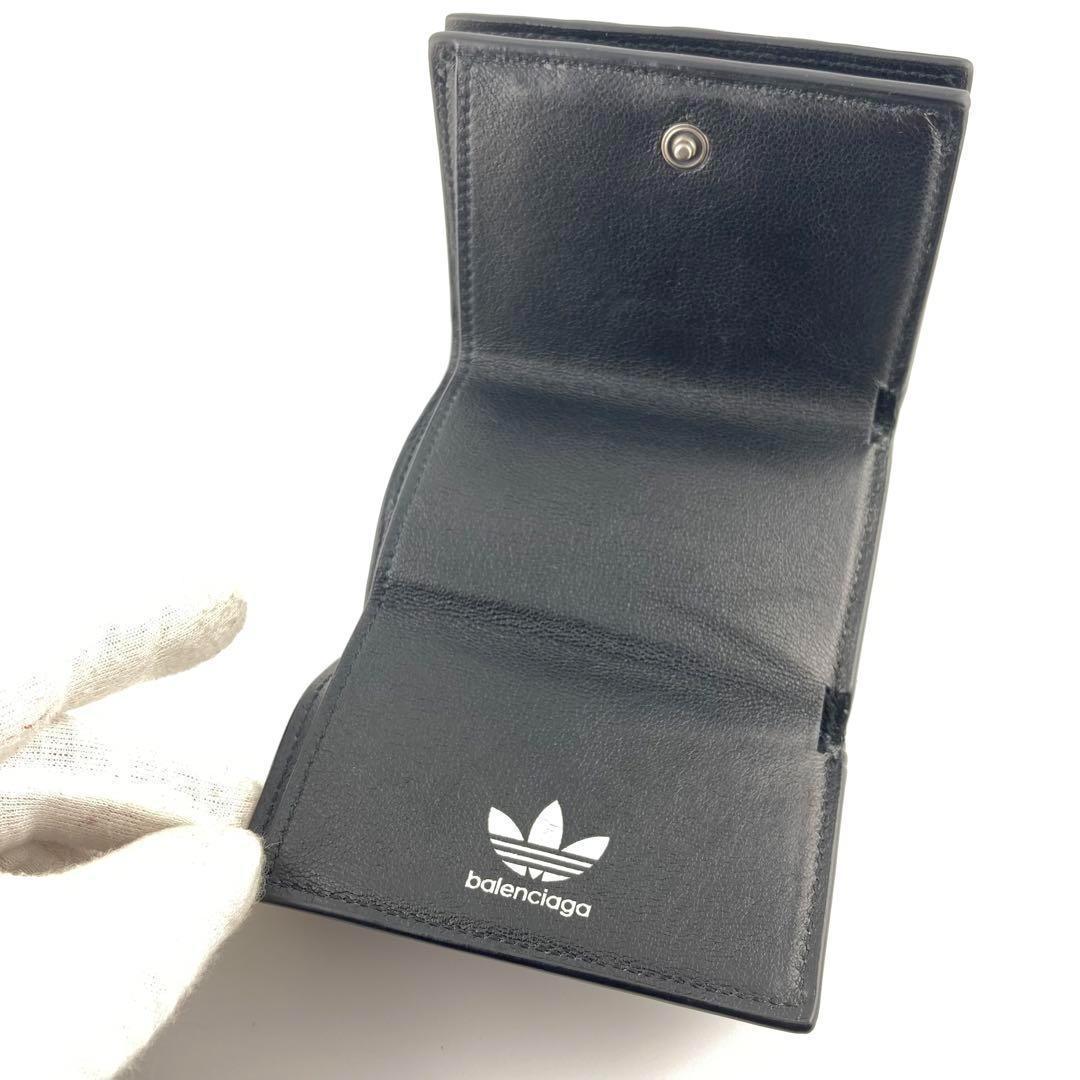 【美品】BALENCIAGA adidas アディダスコラボ レザー 財布