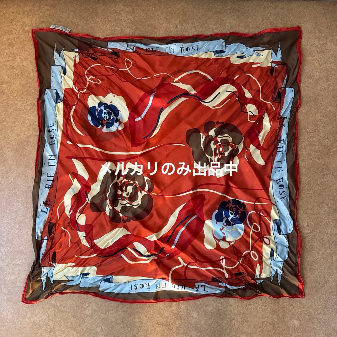 マニプリ コラージュローズオレンジスカーフ