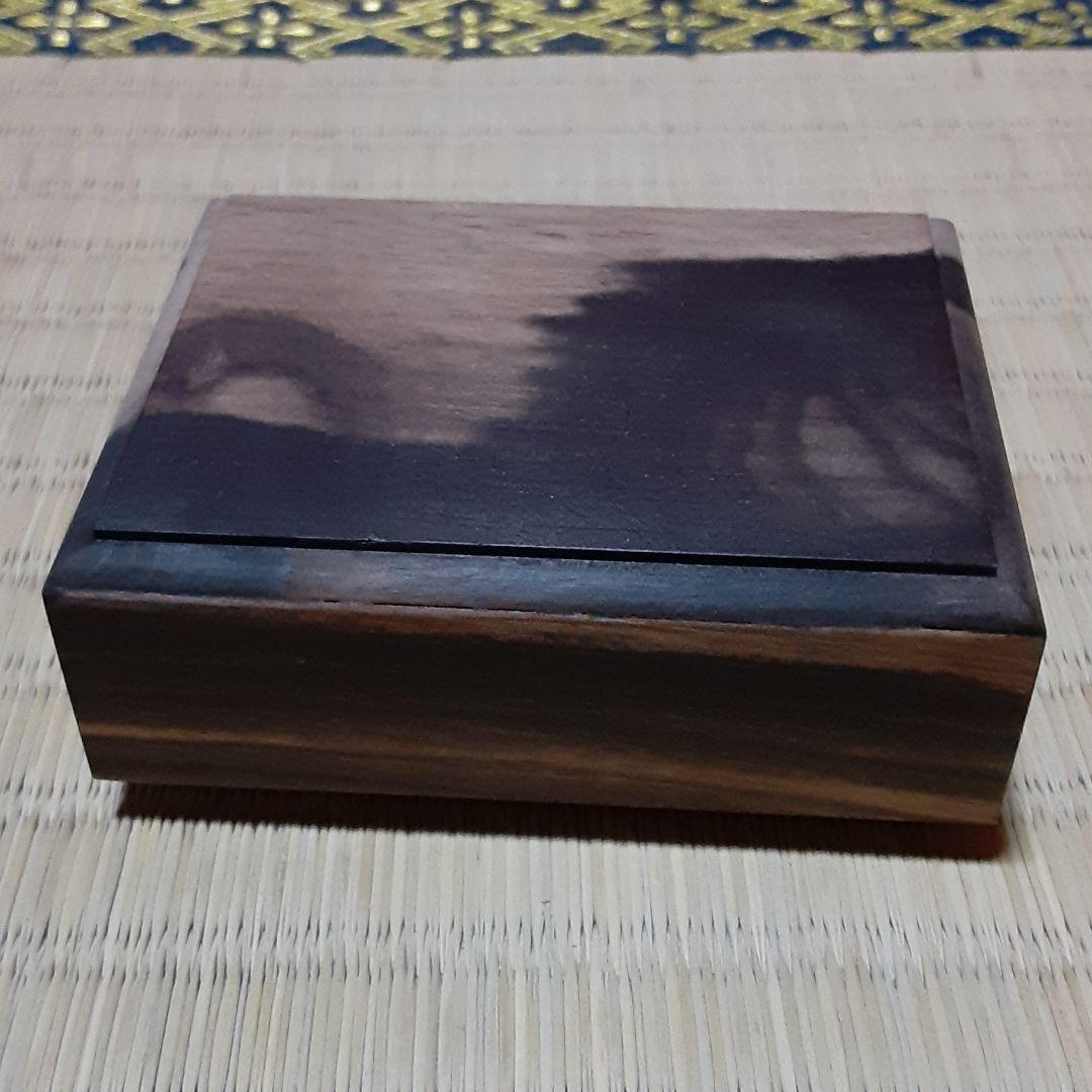 黒柿、京都職人、香合、小物容れ