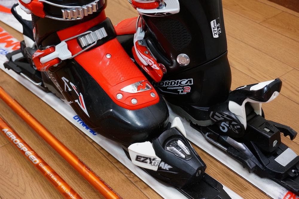 メンテ済 130cm 靴23.5cm DYNAMIC 子供用スキーセット