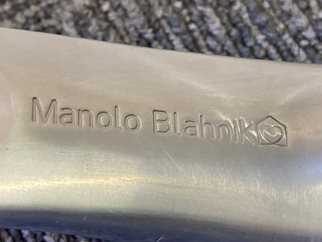 MANOLO BLAHNIK シューホーン シルバー