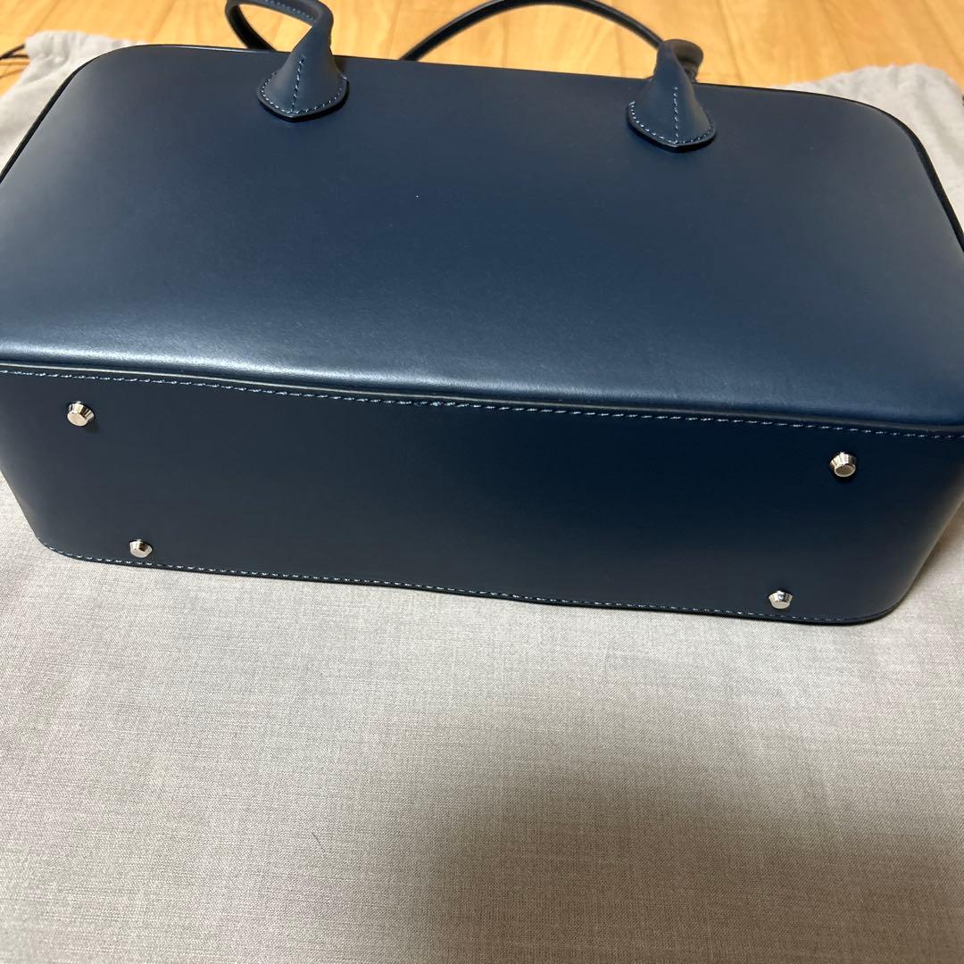 MAISON CANAU メゾンカナウBOX BOSTONネイビースムース