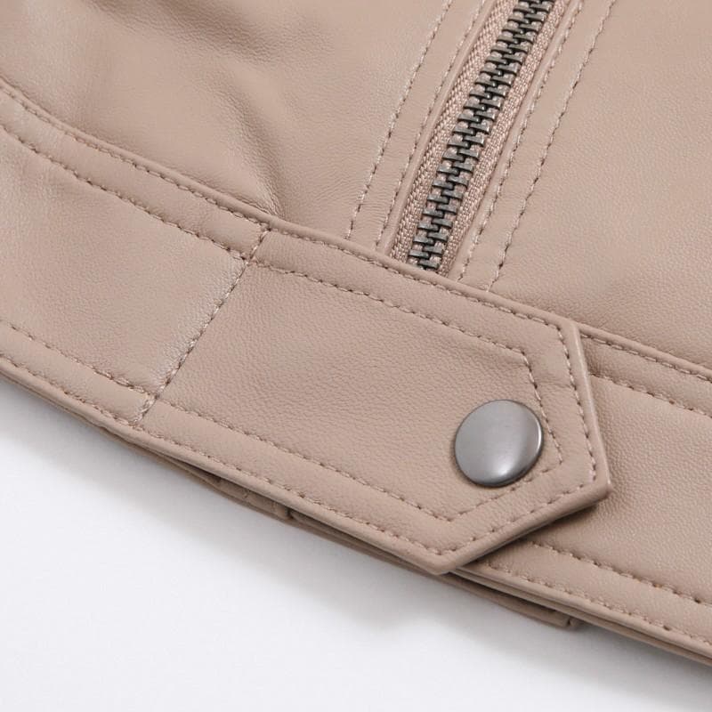 【匿名配送】新品未着用 ダブルライダースジャケット ベージュ
